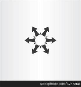 black arrow circle icon vector element symbol