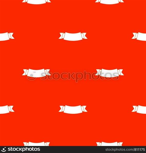 Black banner pattern repeat seamless in orange color for any design. Vector geometric illustration. Black banner pattern seamless
