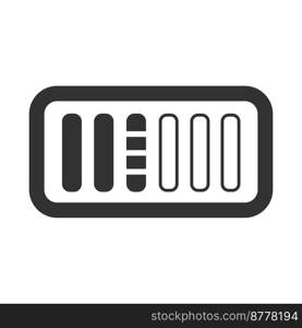 black battery Charging icon on a white background. battery Charging icon