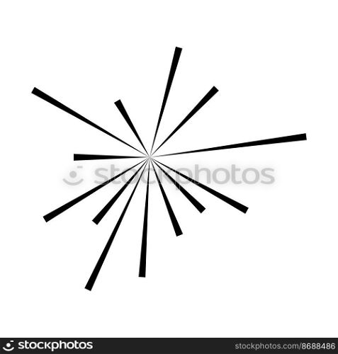 Black black lines form rays. Technology movement. Space pattern. Vector illustration. stock image. EPS 10.. Black black lines form rays. Technology movement. Space pattern. Vector illustration. stock image. 