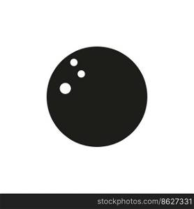 black bowling ball icon. Ball graphic design. Vector illustration. stock image. EPS 10.. black bowling ball icon. Ball graphic design. Vector illustration. stock image. 