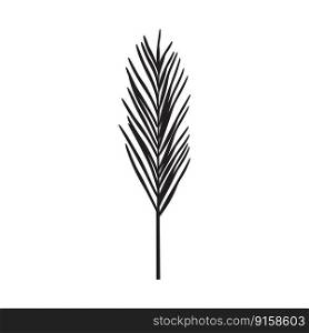 black branches pine needles. Design element. Vector illustration. EPS 10.. black branches pine needles. Design element. Vector illustration.