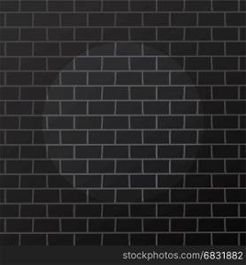 black brick with spotlight theme background vector art. black brick with spotlight theme background vector art illustration