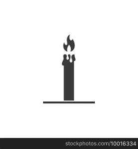black candle icon vector illustration design template web