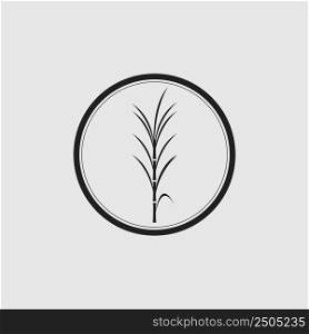 black cane logo icon vector illustration design on gray background