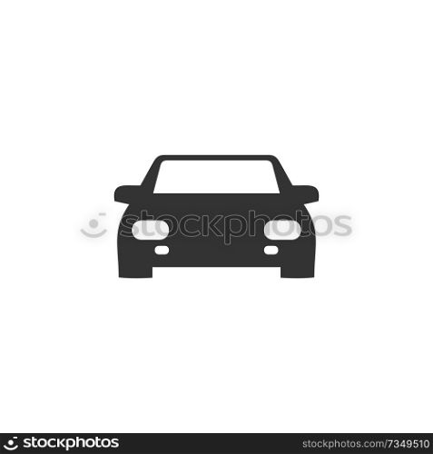 Black car icon. Vector illustration