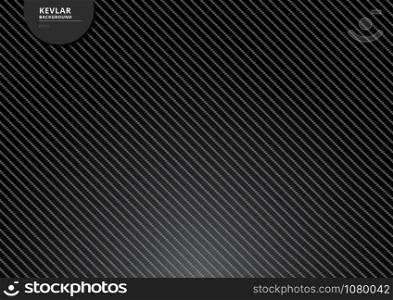 Black carbon kevlar fiber background and texture with lighting. Material wallpaper for car. Vector illustration