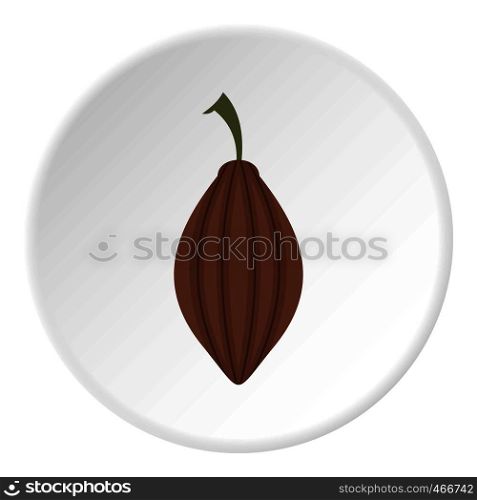 Black cardamom icon in flat circle isolated on white background vector illustration for web. Black cardamom icon circle