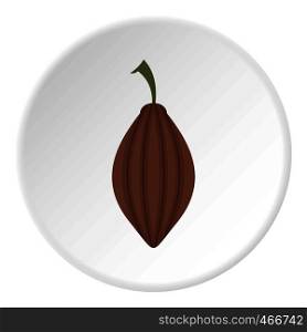Black cardamom icon in flat circle isolated on white background vector illustration for web. Black cardamom icon circle