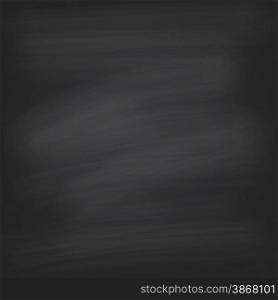 Black chalkboard background. Vector illustration. School board background