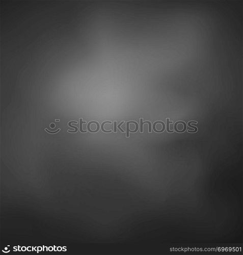 Black chalkboard with stains texture on background. Realistic board backdrop for your education brochure, poster, cover, leaflet, flyer, book design. Vector illustration