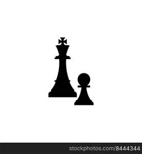 black chess icon illustration design