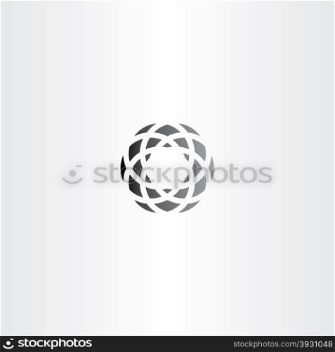black circle abstract business logo element design