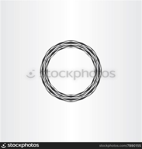 black circle ring abstract vector background icon