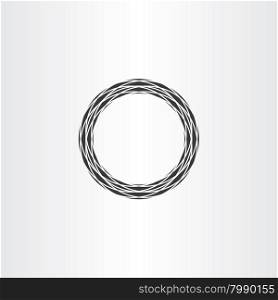 black circle ring abstract vector background icon