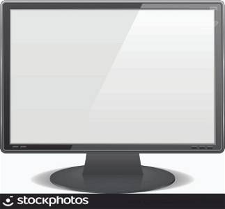 Black computer monitor