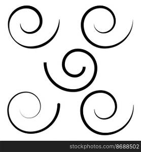 Black curls. Vintage seamless. Art line ornament. Vector illustration. Stock image. EPS 10.. Black curls. Vintage seamless. Art line ornament. Vector illustration. Stock image. 