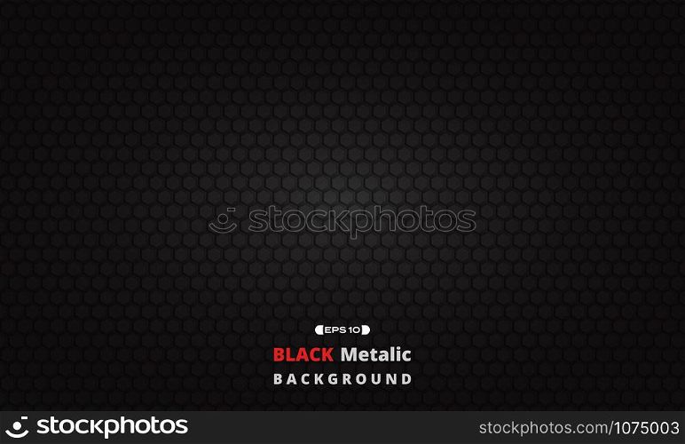 Black dark metallic texture grid background, vector eps10