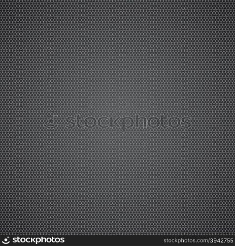 Black dotted metal sheet. Dotted metal texture. Abstract background. Vector illustration