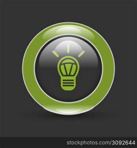 black electric bulb icon on a white background. black electric bulb icon