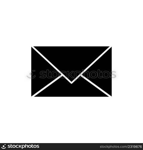black envelope in modern style. Business icon. Vector illustration. stock image. EPS 10.. black envelope in modern style. Business icon. Vector illustration. stock image.
