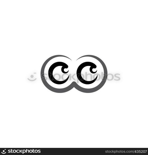 black eyes logo icon symbol design