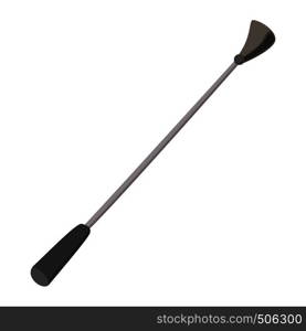 Black fetish stick icon in cartoon style on a white background. Black fetish stick icon,cartoon style