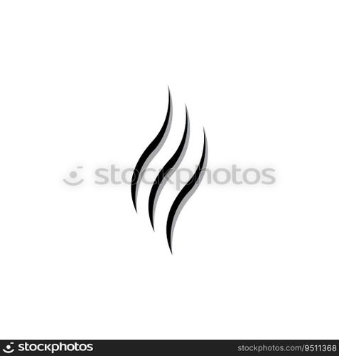 black fire logo icon template vector