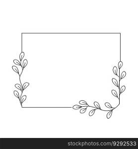 Black floral graphics frames. Wedding floral decoration. Laurel wreath. Vector illustration. EPS 10.. Black floral graphics frames. Wedding floral decoration. Laurel wreath. Vector illustration.