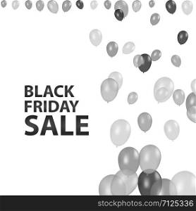 Black Friday Balloons Background. Black Realistic Balloons Collection. Cool Vector Illustration for Business, Party, Birthday or Holidays. Rich VIP Premium Stylish Balloons Flying Isolated.. Black Friday Balloons Background. Black Realistic Balloons Collection. Cool Vector Illustration for Business, Party, Birthday or Holidays. Rich VIP Premium Stylish Balloons Flying Isolated