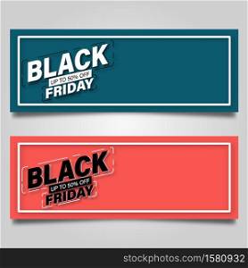 Black Friday banner design template