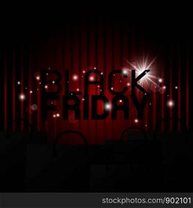 Black friday banner design vector illustration