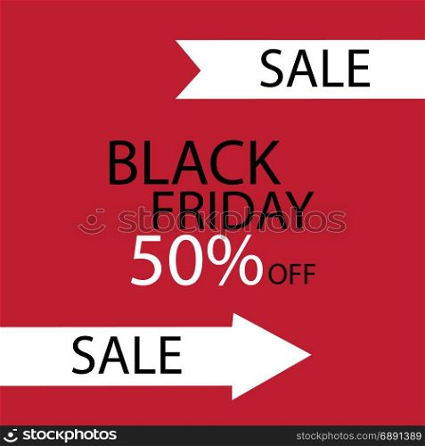 Black Friday Black fog and black friday on red background.. Black Friday Black fog and black friday on red background. Vector