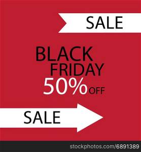 Black Friday Black fog and black friday on red background.. Black Friday Black fog and black friday on red background. Vector