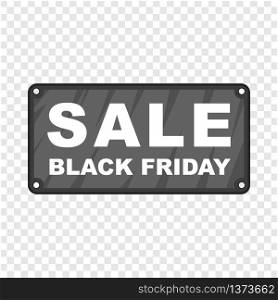 Black Friday plate icon in cartoon style isolated on background for any web design . Black Friday plate icon, cartoon style