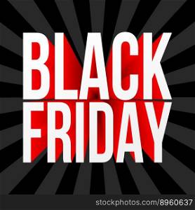 Black friday poster vector image