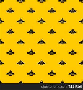 Black friday ribbon pattern seamless vector repeat geometric yellow for any design. Black friday ribbon pattern vector