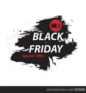 Black Friday sale abstract banner.Black Friday sale design template.Promo abstract vector background design.Vector illustration
