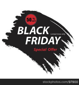 Black Friday sale abstract banner.Black Friday sale design template.Promo abstract vector background design.Vector illustration