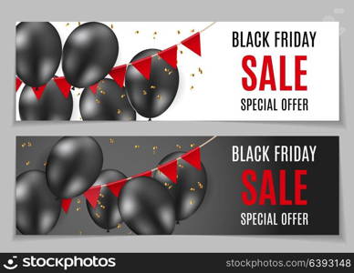 Black Friday Sale Banner Template. Vector Illustration EPS10. Black Friday Sale Banner Template. Vector Illustration