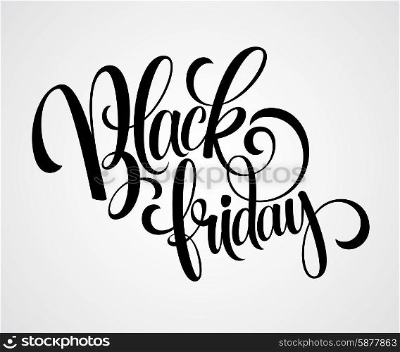 Black Friday Sale Calligraphic Design. Vector illustration. Black Friday Sale Calligraphic Design. Vector illustration EPS 10