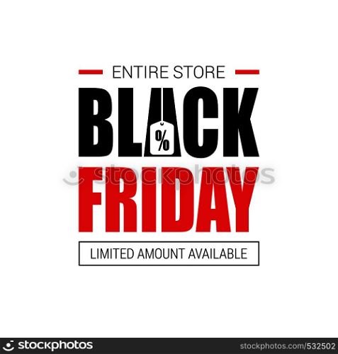 Black Friday sale card design vector