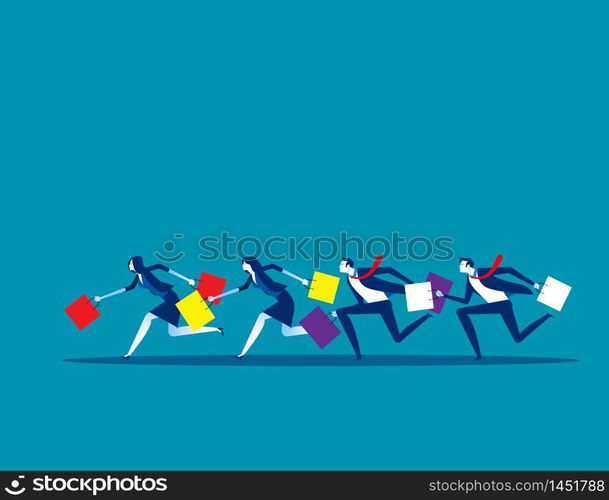 Black friday sale. Concept people vector illustration, Shopping, Sale, Marketing.