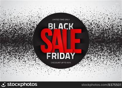 Black Friday Sale Modern Grunge Abstract Background. Black Friday Sale Vector Background