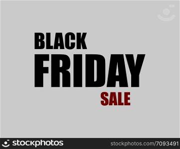 Black Friday Sale vector banner or poster in flat design. Eps10. Black Friday Sale vector banner or poster in flat design