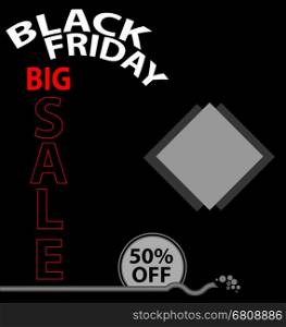 Black Friday Sale Vector Illustration