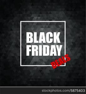 Black Friday Sale Vector Illustration. Black Friday Sale Abstract Vector Illustration. Geometric background