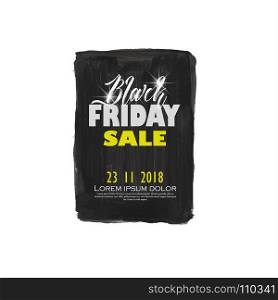 Black Friday Sale. Vector illustration Black Friday Sale background, brochure, banners