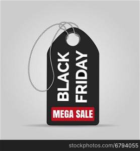 Black Friday sales badge. Super sale, discount, advertising, marketing price tag.