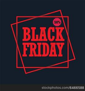 Black Friday Sales design. Vector illustration.